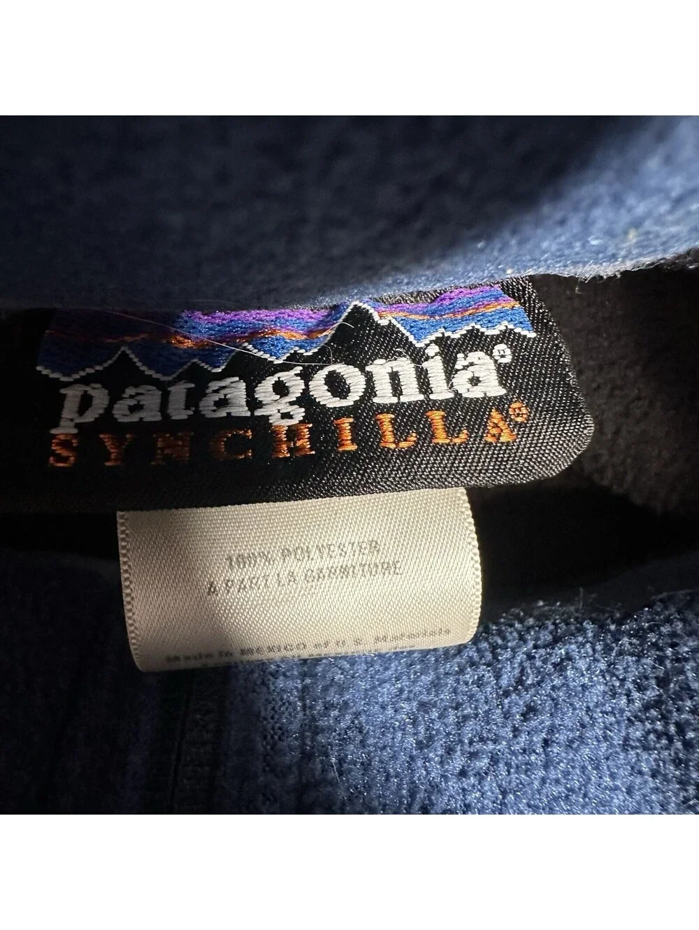 Patagonia Sweater Men's XL Synchilla 1/4 Zip Pullover Gray Polly Fleece
